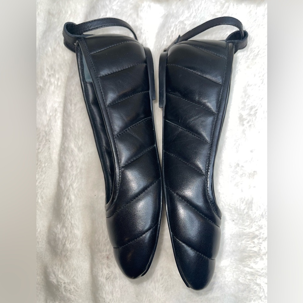 Free People On A Cloud Black Ballet Flats Sz 7 - Picture 6 of 6